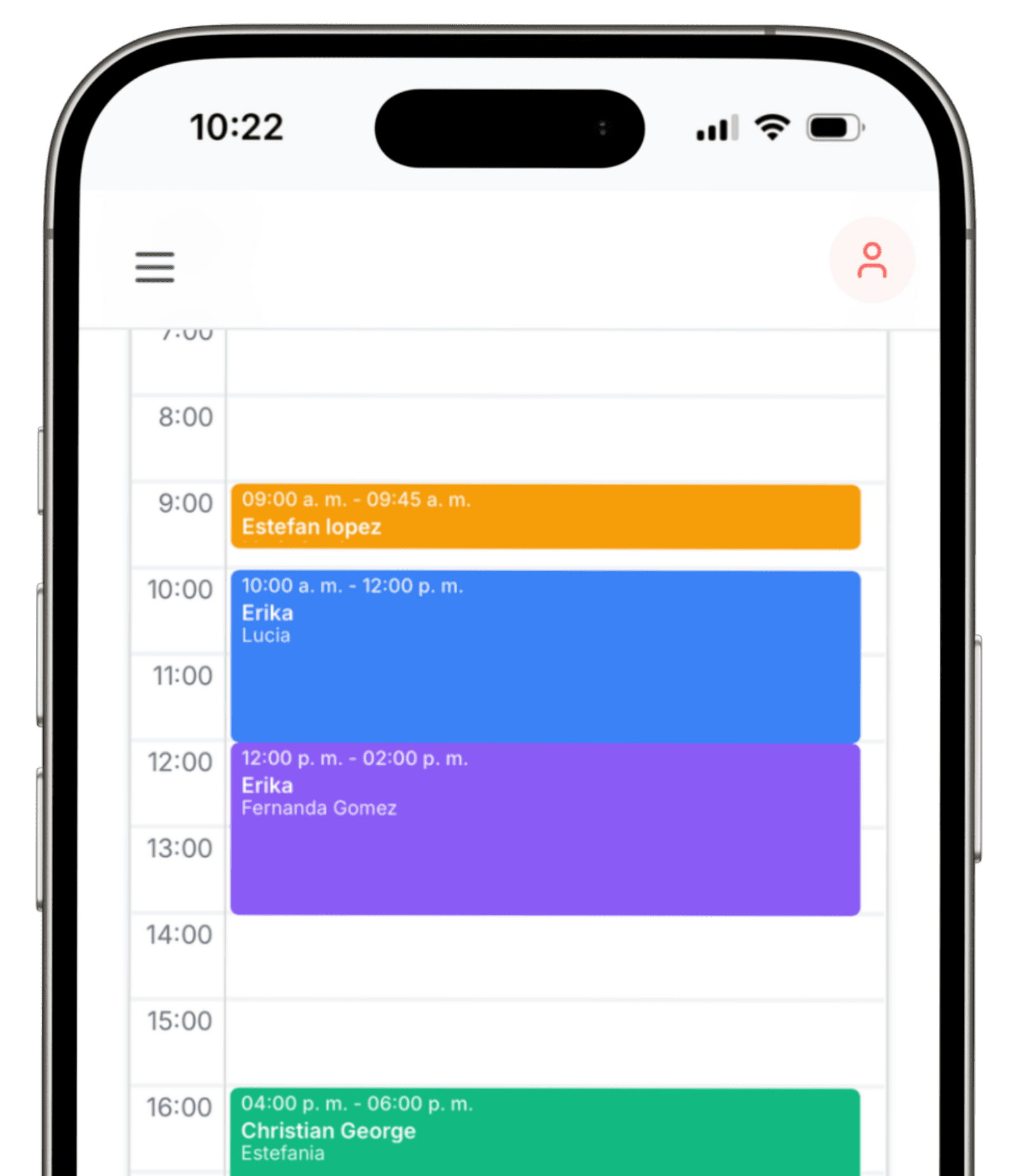 Vista 2 del sistema de reservas de Okayy